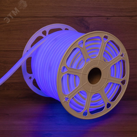 Неон гибкий LED SMD, форма – D, 16х16 мм, синий, 144 LED/м, 50 м