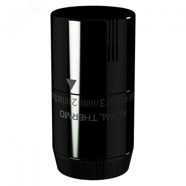 Термоголовка жидкостная Royal Thermo Design М30х1,5 (хром черный)