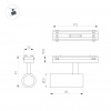 Светильник MAG-VIBE-SPOT-R35-8W Day4000-MIX (BK, 24 deg, 48V, TUYA Zigbee) (IP20 Металл, 5 лет)