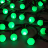 Электрогирлянда Жемчужные шарики 128LED зеленая