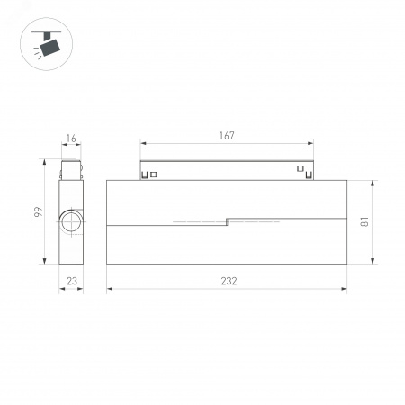 Датчик движения KNX-305-IN BUS, 5mx10m IARL
