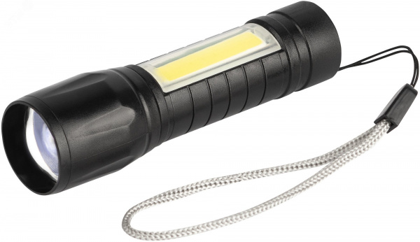 Фонарь светодиодный Трофи UA-101 аккумуляторный 3Вт LED + 3Вт COB оптический Zoom 3 режима