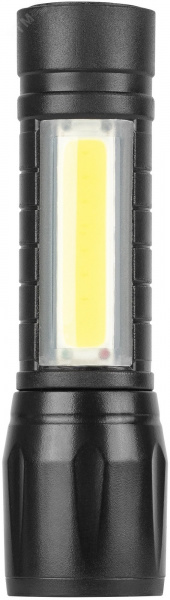 Фонарь светодиодный Трофи UA-101 аккумуляторный 3Вт LED + 3Вт COB оптический Zoom 3 режима