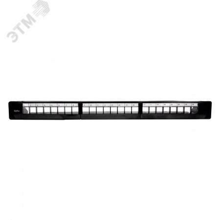 Патч-панель наборная для Keystone Jack 19'. под 2 4 модуля. UTP. 1U