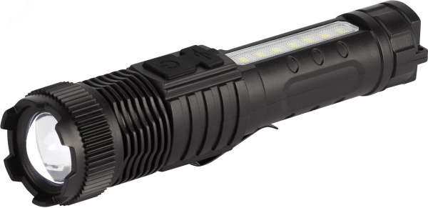 Фонарь светодиодный UA-401 универсальный аккумуляторный 3 Вт LED + 3 Вт COB оптический Zoom 3 режима магнит type C