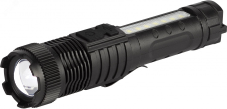 Фонарь светодиодный UA-401 универсальный аккумуляторный 3 Вт LED + 3 Вт COB оптический Zoom 3 режима магнит type C