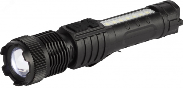 Фонарь светодиодный UA-401 универсальный аккумуляторный 3 Вт LED + 3 Вт COB оптический Zoom 3 режима магнит type C