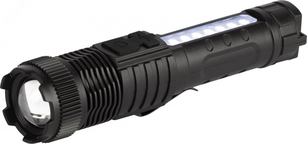 Фонарь светодиодный UA-401 универсальный аккумуляторный 3 Вт LED + 3 Вт COB оптический Zoom 3 режима магнит type C