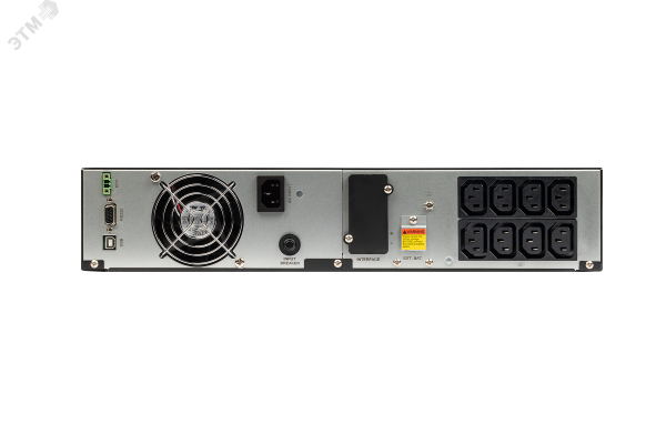 Источник бесперебойного питания SMARTWATT UPS DATA PRO IEC 1kVA, онлайн, мощность 1000/900 ВА/Вт, стоечный/напольный, LCD дисплей, управляемые розетки, IEC13 - 8 шт., встроенные АКБ