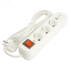 Удлинитель 3-местный с/з с выключателем 3x1 мм 2.5м 250 В 16 А 1 USB+2 C 2.4 A белый HM071-31-05