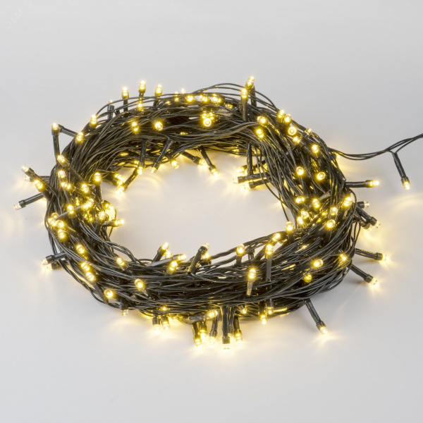 Гирлянда светодиодная ULD-S1000-100/DGA WARM WHITE IP20 10 м 100 светодиодов теплый белый свет зеленый провод