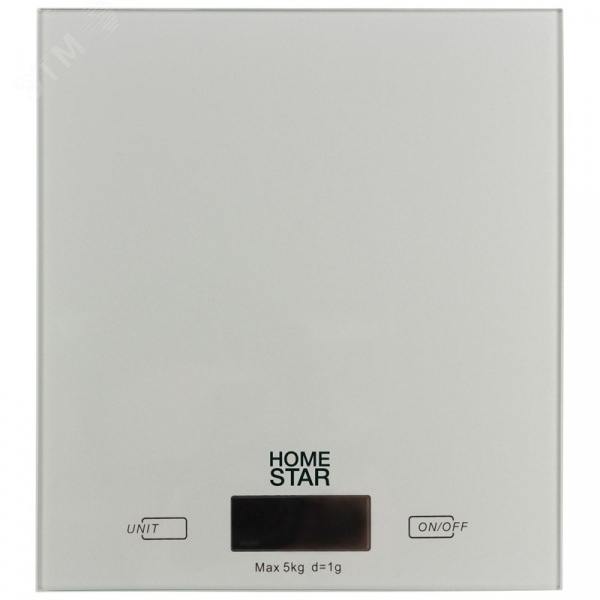 Весы кухонные электронные HS-3006 до 5 кг, цвет серебряный