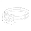 Фонарь налобный аккумуляторный LED регулируемый ремень датчик движения 5 режимов работы 3Вт+3Вт 1200 мАч 140Лм IP44 56208 9 Ritter