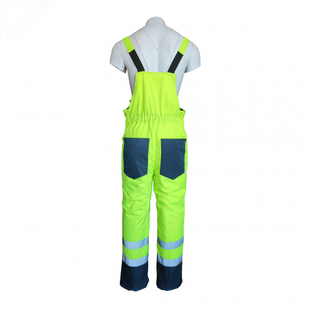 Костюм утеплённый мужской НОРДИК куртка, полукомбинезон цв. лимонный, т.синий 44-46 88-92/182-188