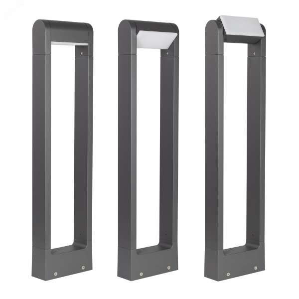 Светильник LGD-PATH-FRAME-ROTARY-H650-6W Warm3000 (GR, 111 deg, 230 В) (ARL, IP65 Металл, 3 года)
