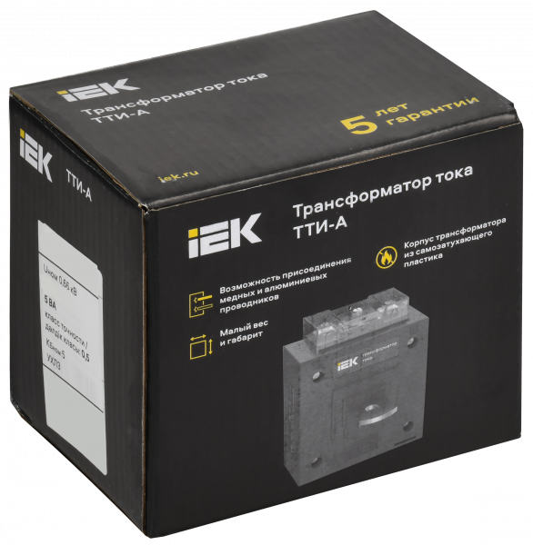 Трансформатор тока ТТИ-А 250/5А 5ВА класс 0,5 МПИ08 IEK