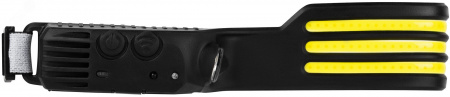Фонарь налобный светодиодный GA-808 Кибер-3       ккумуляторный 5 Вт COB + 3 Вт LED сенсорное управление 5 режимов