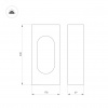 Светильник LGD-MUSE-BOLL-H300-12W Warm3000 (DG, 296 deg, 230 В) (IP65 Металл, 3 года)