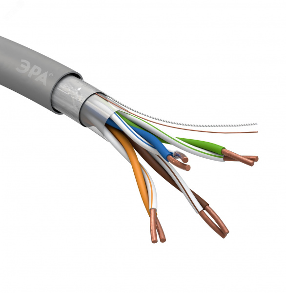 Кабель витая пара F/UTP 4x2x24 AWG Cat5e CU PVC 305м F-4-PVC