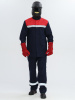Костюм сварщика Велд-СОП 1 класс защиты (ткань Хлопок-ОП,350) брюки, темно-синий/красный, 60-62/170-176