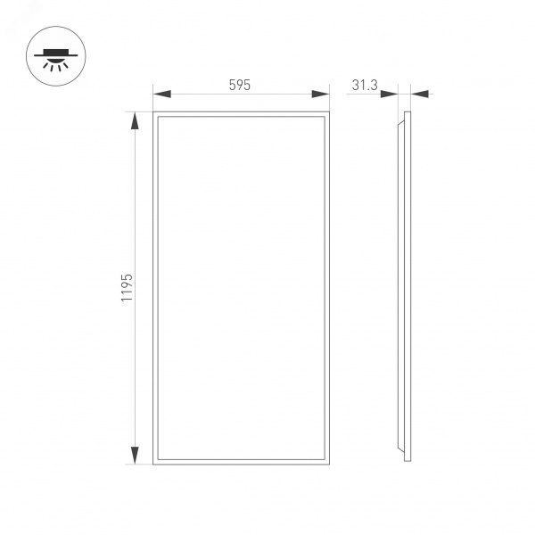 Профиль гибкий ARL-MOONLIGHT-1206-2x500 ANOD ARL, алюминий
