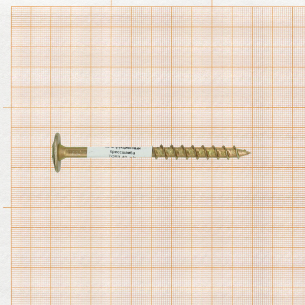 Шуруп конструкционный, для дерева, прессшайба TORX 40, ж/п 8x100 (1шт.)