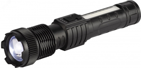 Фонарь светодиодный UA-402 универсальный аккумуляторный 5 Вт LED + 5 Вт COB Zoom 6 режимов маячок клипса USB type C