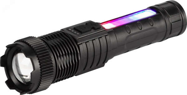Фонарь светодиодный UA-402 универсальный аккумуляторный 5 Вт LED + 5 Вт COB Zoom 6 режимов маячок клипса USB type C