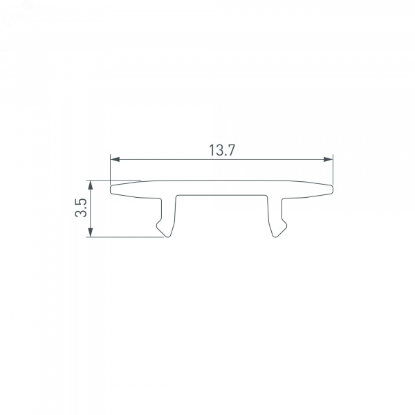 Держатель ARL-MOONLIGHT-1516-CLIP CLEAR ARL, пластик