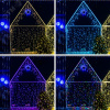 Гирлянда Нить 10 м, свечение с динамикой, прозрачный ПВХ, 230 В, RGB