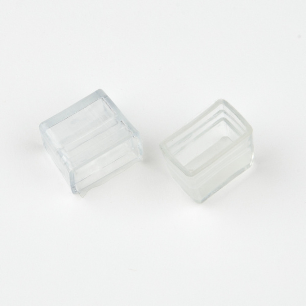 Зажим изолирующий UCW-N03 CLEAR 025 POLYBAG заглушка для светодиодных лент ULS-N03 NEON 12В, 8x16мм, прозрачный, 1 уп – 25 шт