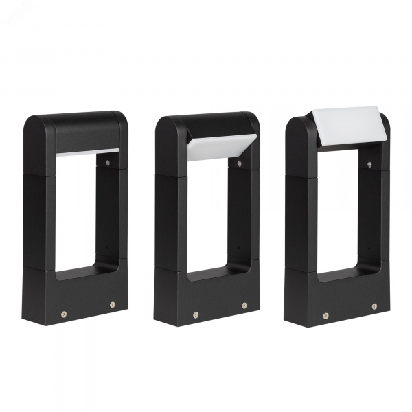 Светильник LGD-PATH-FRAME-ROTARY-H300-6W Warm3000 (BK, 111 deg, 230 В) (ARL, IP65 Металл, 3 года)