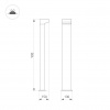 Светильник светодиодный LGD-JASMUS-BOLL-H900-12W Warm3000 (BK, 93 deg, 230 В) (ARL, IP20 Металл, 5 лет)