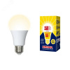 Лампа светодиодная LED-A60-16W/WW/E27/FR/NR Форма A, матовая, Norma, теплый белый свет (3000K), картон, ТМ Volpe
