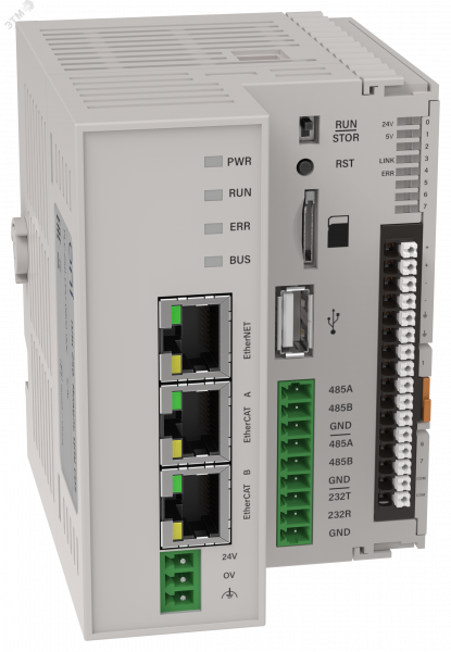 ПЛК 250 Модуль ЦПУ 8 входов интерфейсы RS232 RS485 Ethernet EtherCAT USB SD-Card 24В DC CDS