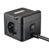 Удлинитель Standard с заземлением шнур 1,5м 2 гнезда 3 USB 16А держатель для телефона черный ТМ S-GCD2-1,5SBUH BLACK