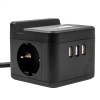 Удлинитель Standard с заземлением шнур 1,5м 2 гнезда 3 USB 16А держатель для телефона черный ТМ S-GCD2-1,5SBUH BLACK
