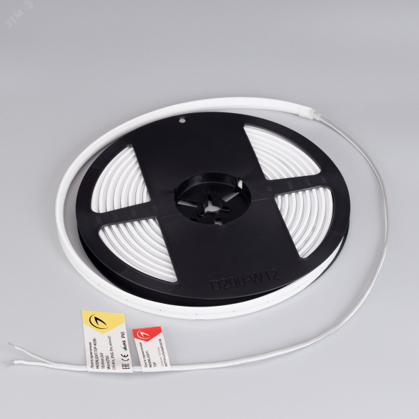 Лента герметичная MOONLIGHT-TOP-M280-10x5mm 24V Warm3000 15 W/m, IP65, 5m, wire x1, вывод кабеля прямой