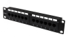 Патч-панель 10'. 12 портов RJ-45. UTP. 5e