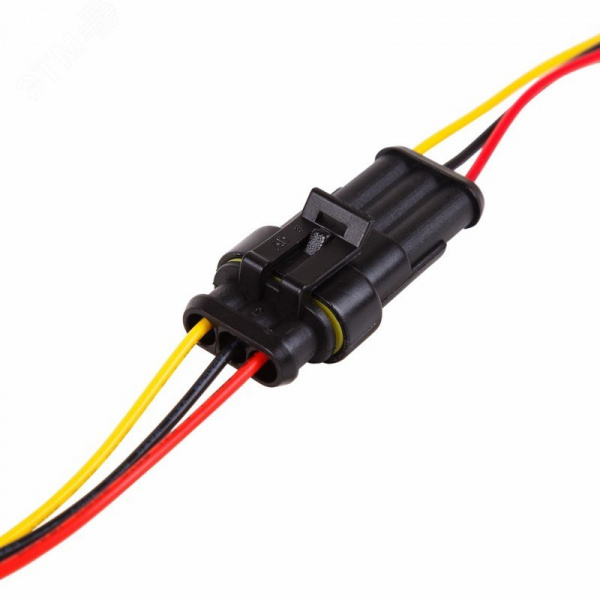 DJ7031-1.5-11 автомобильный разъем штекер с проводом 20 см (3-контактный),