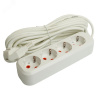 Удлинитель 4-местный c/з 3x1мм2 7м Home HM06-40-07 белый