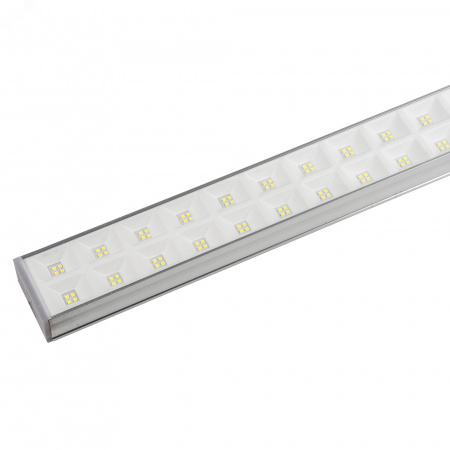 Светильник светодиодный ULO-FL120C-100W/4000K/K SILVER LINKABLE накладной соединяемый Белый свет (4000K) Корпус серебристый Угол 120 градусов ТМ
