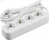 Удлинитель бытовой OPE-S-04-200-E-3x1 с заземлением 4 розетки 2м ПВС 3х1 3500Вт