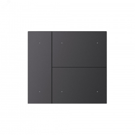 Накладка панели INTELLIGENT ARLIGHT KNX-23-3G-SUF Dark Grey (Backlight) (IARL, IP20 металл, 2 года)