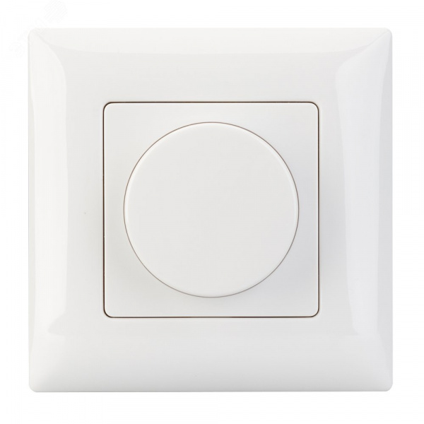 Панель SMART-P14-DIM-IN White (230V, 3A, 0-10V, Rotary, 2.4G) (ARL, IP20 Пластик, 5 лет)