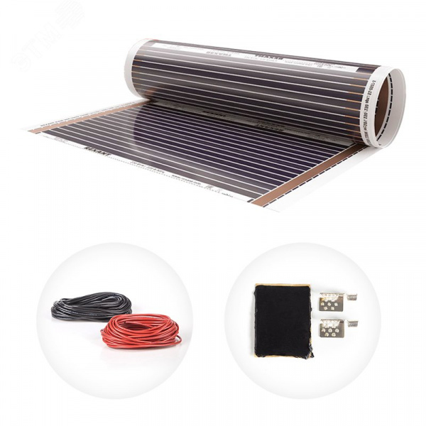 Теплый пол пленочный Ultra RXM 220, площадь 8 кв м, 0.5х16 м, 1760 Вт, REXANT