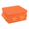 Коробка огнестойкая E45 100х100х50мм с клеммниками 4 полюса 0,5-10мм2 IP55 HF EKF