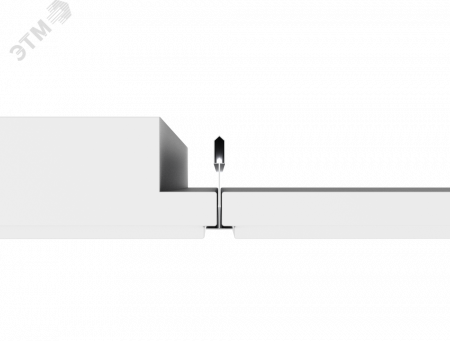 Светильник светодиодный тип кромки MicrolookR (Silhouette/Prelude 15) 584х584х58 мм 36 ВТ 4000 Kс равномерной засветкой IP40