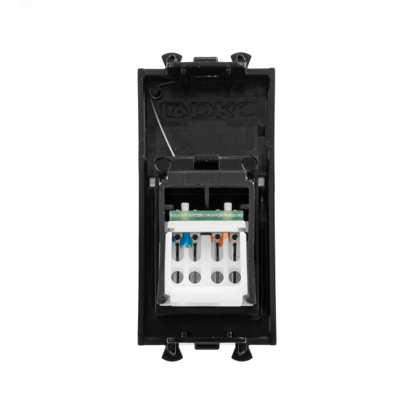 Avanti Компьютерная розетка RJ-45 модульная, кат.5е, , Черный матовый, 1 модуль