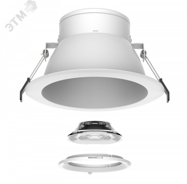 Светильник светодиодный DL-Lens Comfort встраиваемый 11W 4000К 83х52мм IP20 угол 35 градусов белый